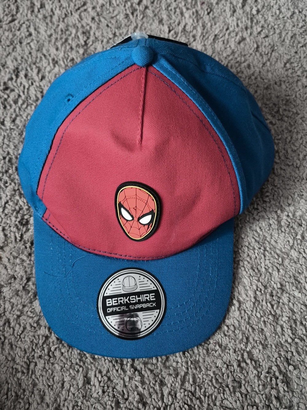 Marvel Red and Blue Spider-Emblem Snapback Hat